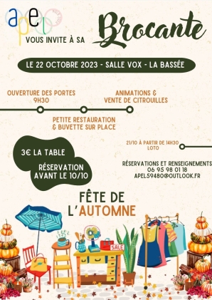 Fête de l'automne - Brocante