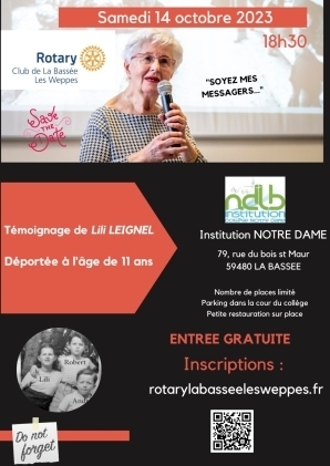 Conférence - Témoignage Lili Leignel