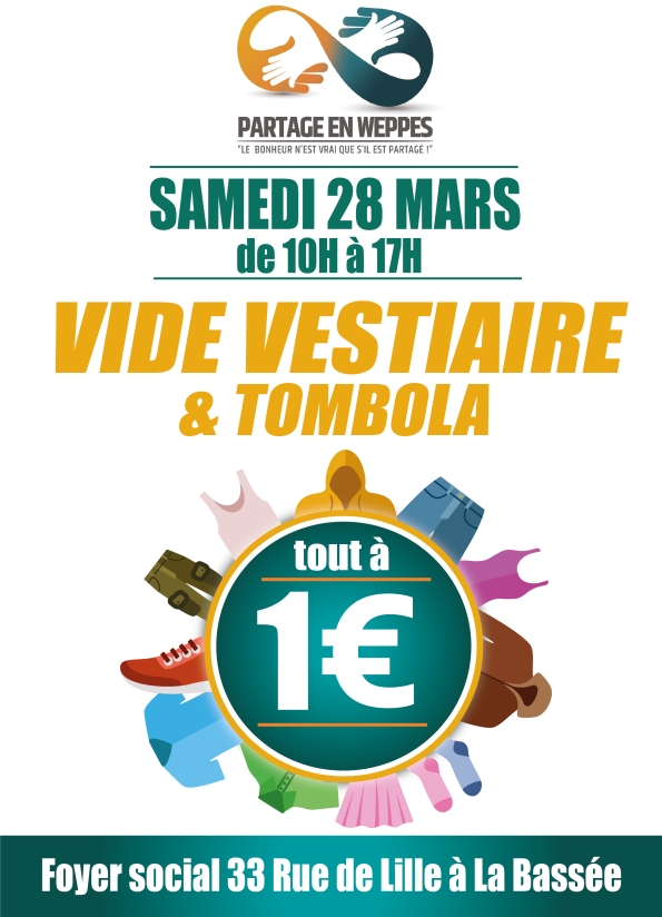 Grand vide-vestiaire de Partage en Weppes