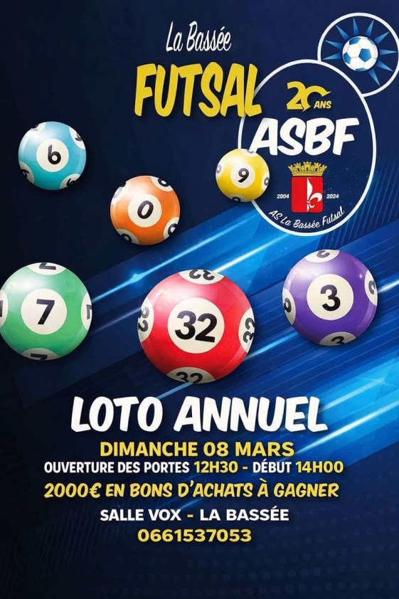 Loto annuel de La Bassée Futsal