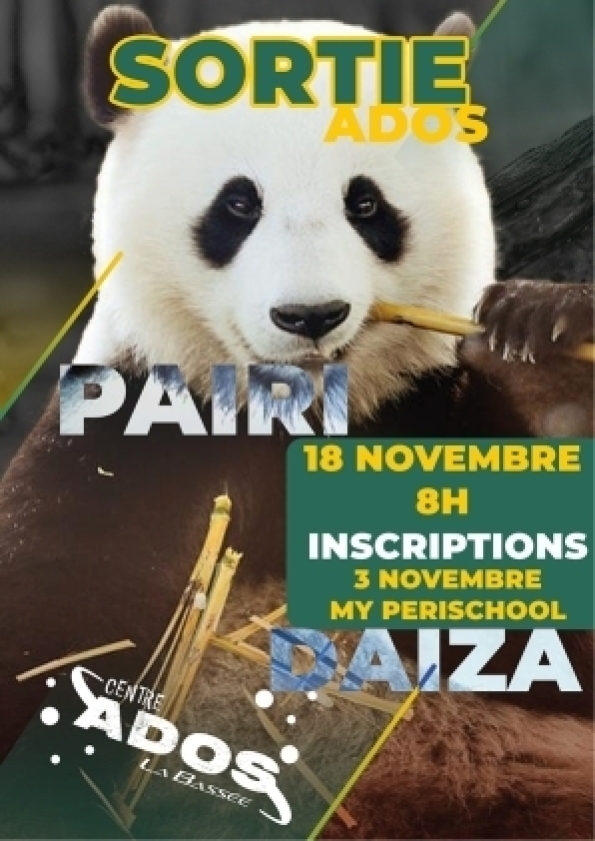Sortie Ados - Pairi Daiza